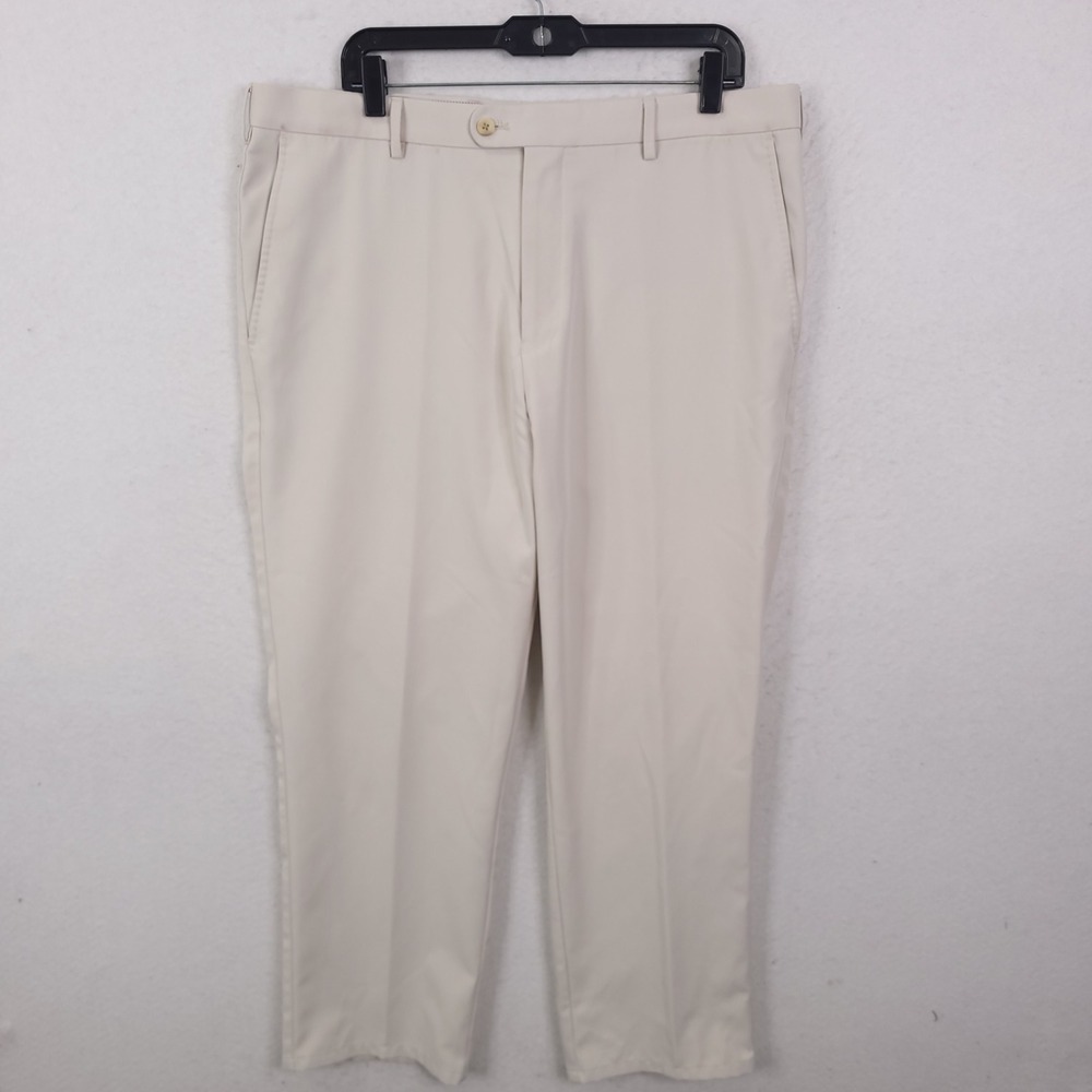 Peter Millar Crown Sport Pants Mens 38/32 Fits 38x27 Stone Performance Golf